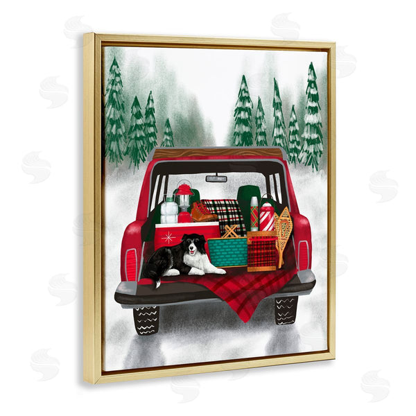Stupell Industries Jilly Jack Designs | Winter Tailgate With Dog