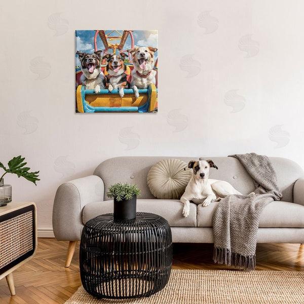 Stupell Industries Jim Baldwin | Amusement Park Dogs Wall Art