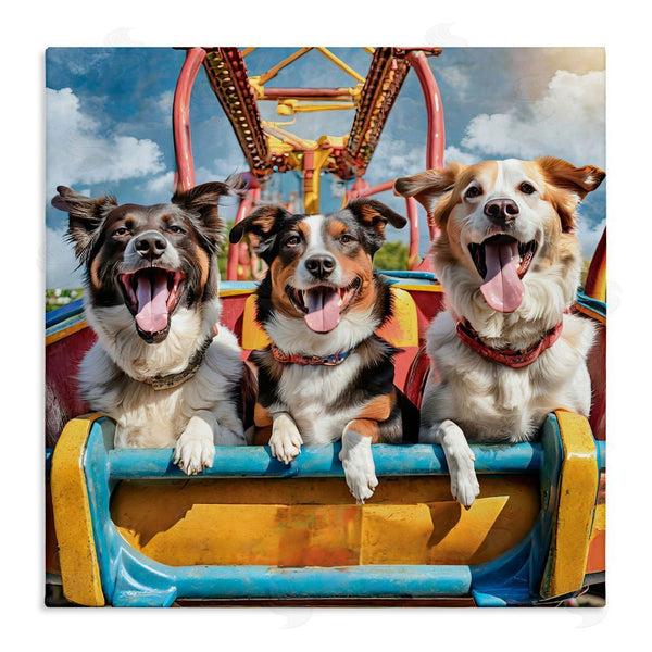 stupell industries Jim Baldwin | Amusement Park Dogs Wall Art