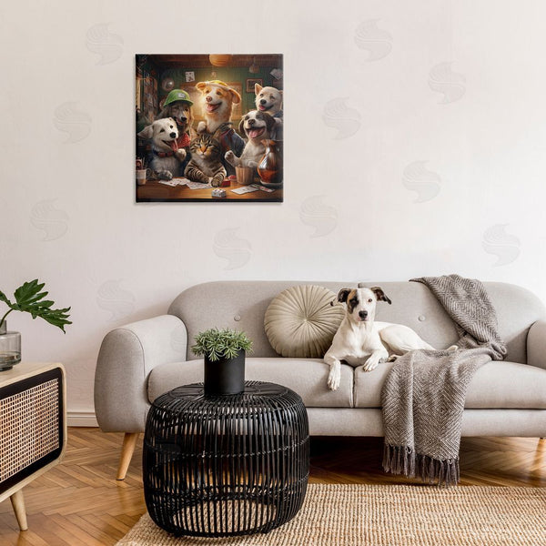 Stupell Industries Jim Baldwin | Animals Playing Card Games Wall Art