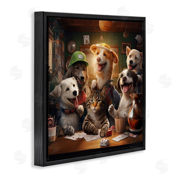 Stupell Industries Jim Baldwin | Animals Playing Card Games Wall Art