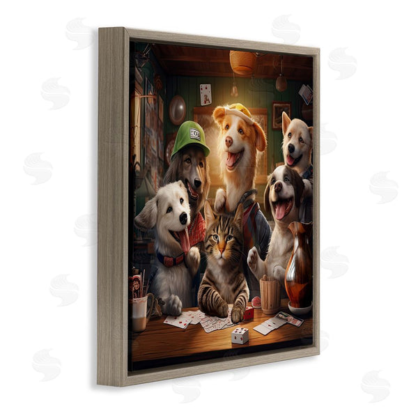 Stupell Industries Jim Baldwin | Animals Playing Card Games Wall Art