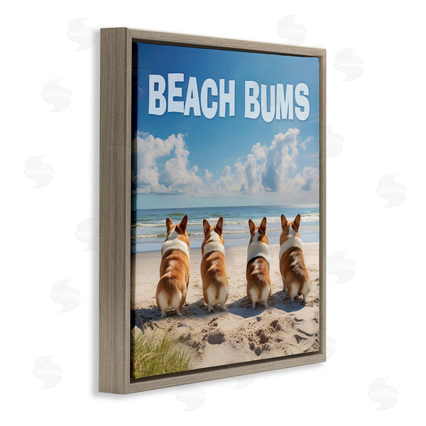 Stupell Industries Jim Baldwin | Beach Bums Corgis Wall Art