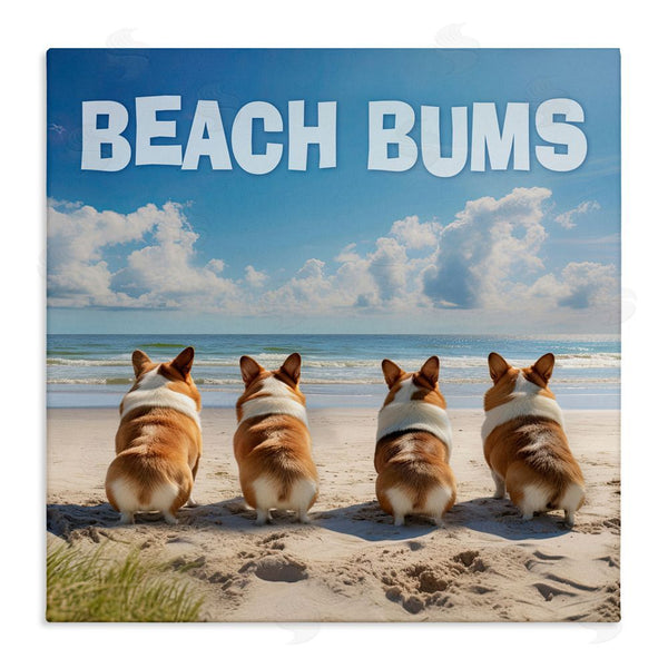 stupell industries Jim Baldwin | Beach Bums Corgis Wall Art