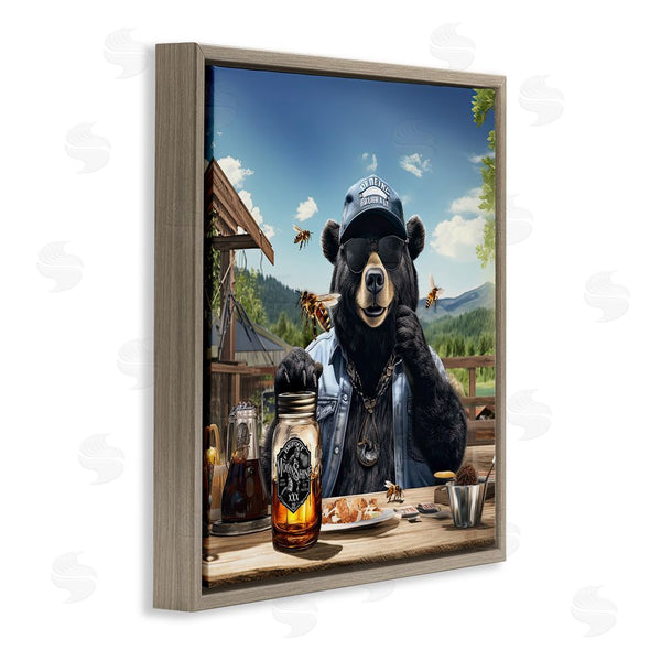 Stupell Industries Jim Baldwin | Bear At Rustic Campsite Wall Art