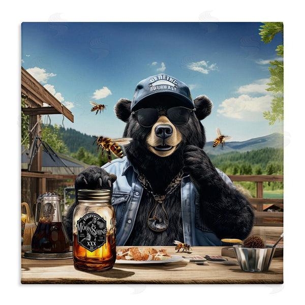 stupell industries Jim Baldwin | Bear at Rustic Campsite Wall Art