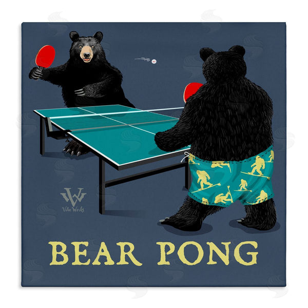 stupell industries Jim Baldwin | Bear Pong Animal Humor