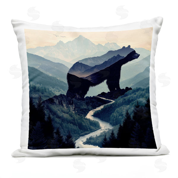 Stupell Industries Jim Baldwin | Bear Rock Silhouette Printed Throw Pillow