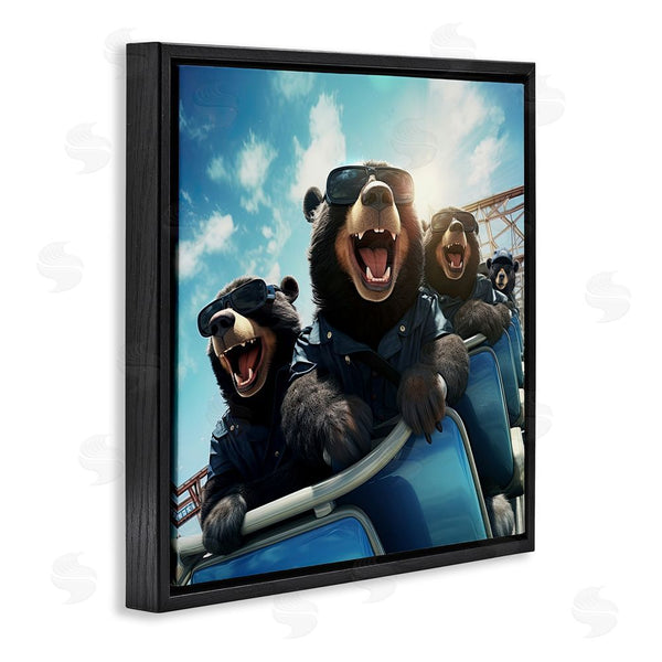 Stupell Industries Jim Baldwin | Bears On Rollercoaster Wall Art