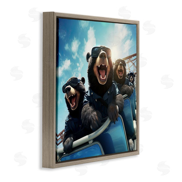 Stupell Industries Jim Baldwin | Bears On Rollercoaster Wall Art