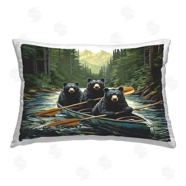 stupell industries Jim Baldwin | Canoeing Bears on River