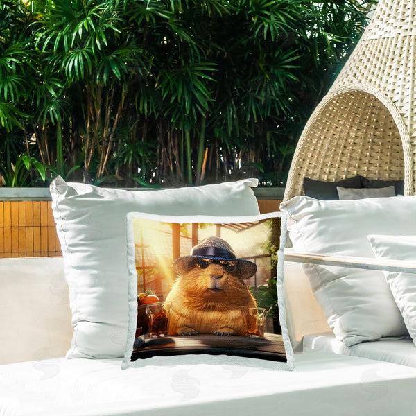 Stupell Industries Jim Baldwin | Capybara At Brewery Printed Throw Pillow