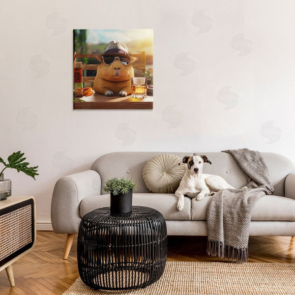 Stupell Industries Jim Baldwin | Capybara & Summer Scenery Wall Art