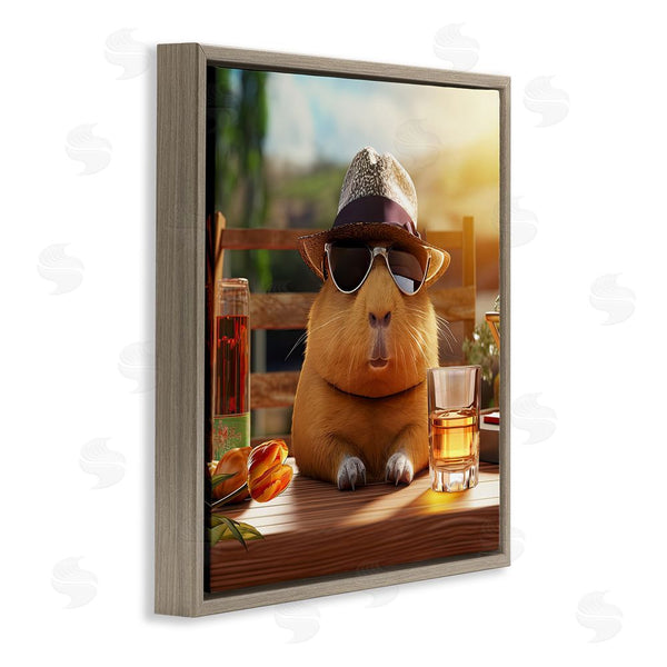 Stupell Industries Jim Baldwin | Capybara & Summer Scenery Wall Art