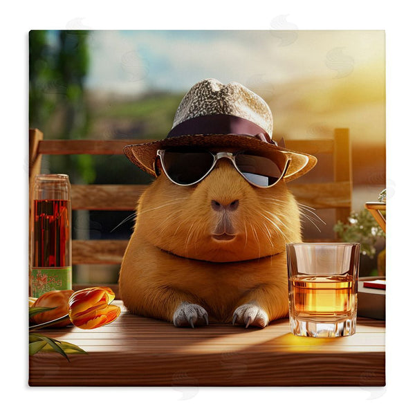 stupell industries Jim Baldwin | Capybara & Summer Scenery Wall Art