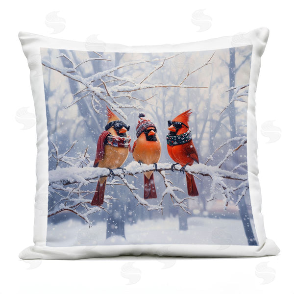 Stupell Industries Jim Baldwin | Cardinals On Winter Branch Printed Throw Pillow