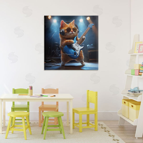 Stupell Industries Jim Baldwin | Cat Guitarist In Band Wall Art