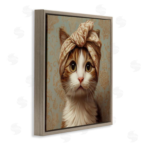 Stupell Industries Jim Baldwin | Cat With Fashionable Turban