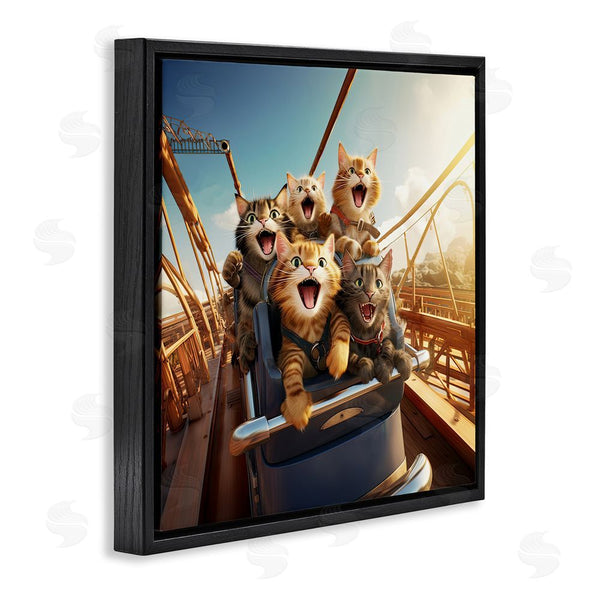 Stupell Industries Jim Baldwin | Cats On Rollercoaster Wall Art