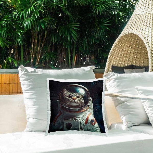 Stupell Industries Jim Baldwin | Catstronaut Cat Astronaut Printed Throw Pillow