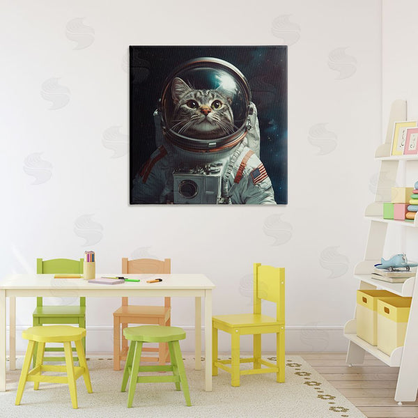 Stupell Industries Jim Baldwin | Catstronaut Cat Astronaut Wall Art