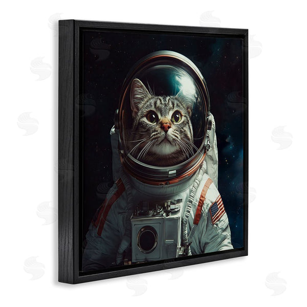 Stupell Industries Jim Baldwin | Catstronaut Cat Astronaut Wall Art