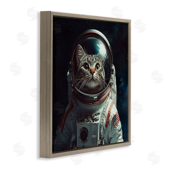 Stupell Industries Jim Baldwin | Catstronaut Cat Astronaut Wall Art