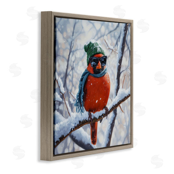Stupell Industries Jim Baldwin | Christmas Cool Cardinal