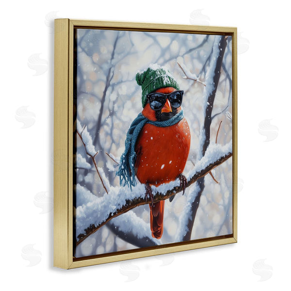 Stupell Industries Jim Baldwin | Christmas Cool Cardinal
