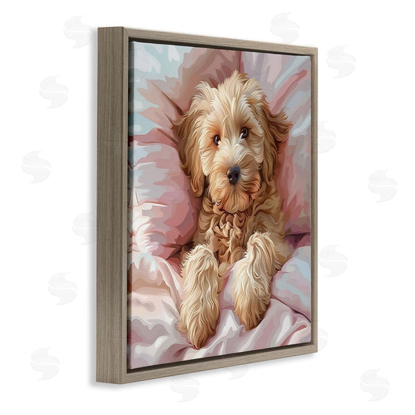 Stupell Industries Jim Baldwin | Cuddling Labradoodle Bed