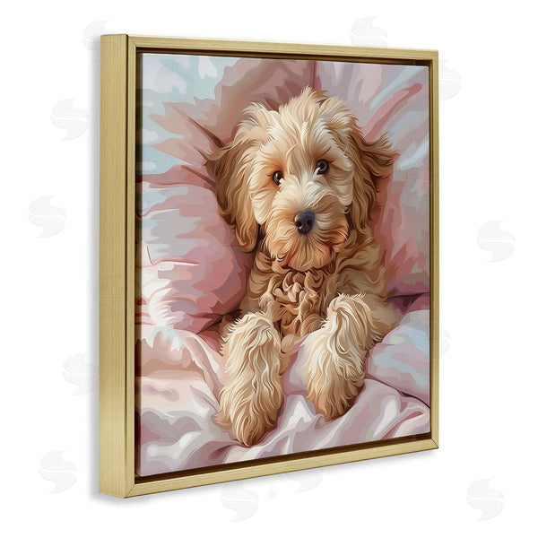 Stupell Industries Jim Baldwin | Cuddling Labradoodle Bed