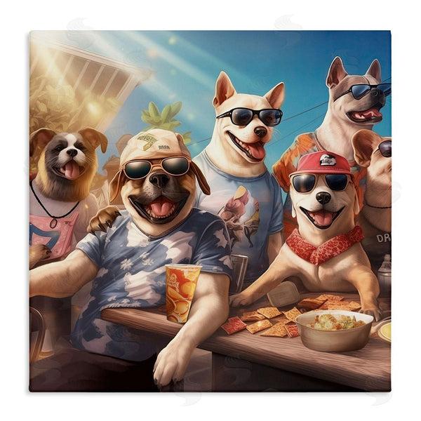 stupell industries Jim Baldwin | Dogs Enjoying Summer Wall Art