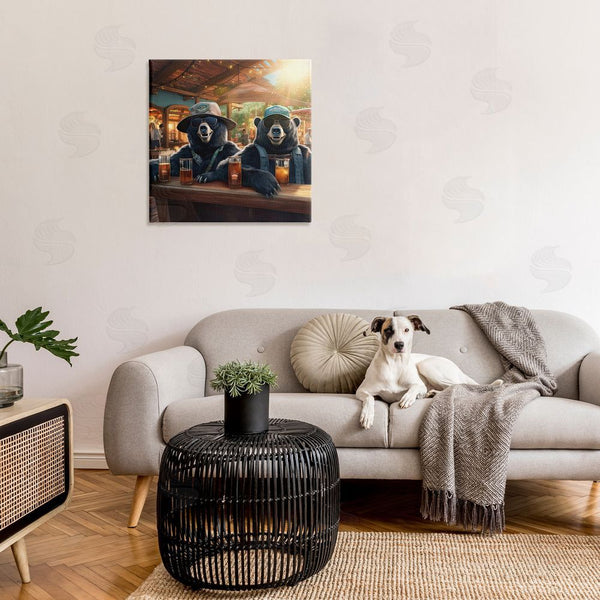 Stupell Industries Jim Baldwin | Drinking Bears At Bar Wall Art