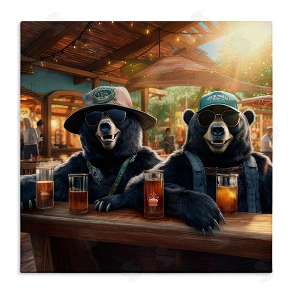 stupell industries Jim Baldwin | Drinking Bears at Bar Wall Art