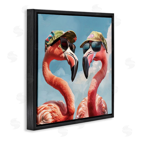 Stupell Industries Jim Baldwin | Flamingos With Tropical Hats Wall Art