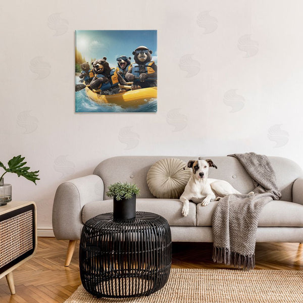 Stupell Industries Jim Baldwin | Funny Kayaking Bears Wall Art