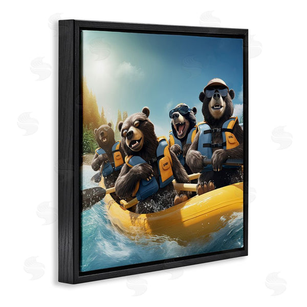 Stupell Industries Jim Baldwin | Funny Kayaking Bears Wall Art