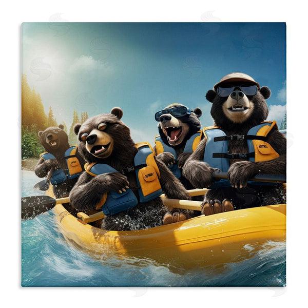 stupell industries Jim Baldwin | Funny Kayaking Bears Wall Art