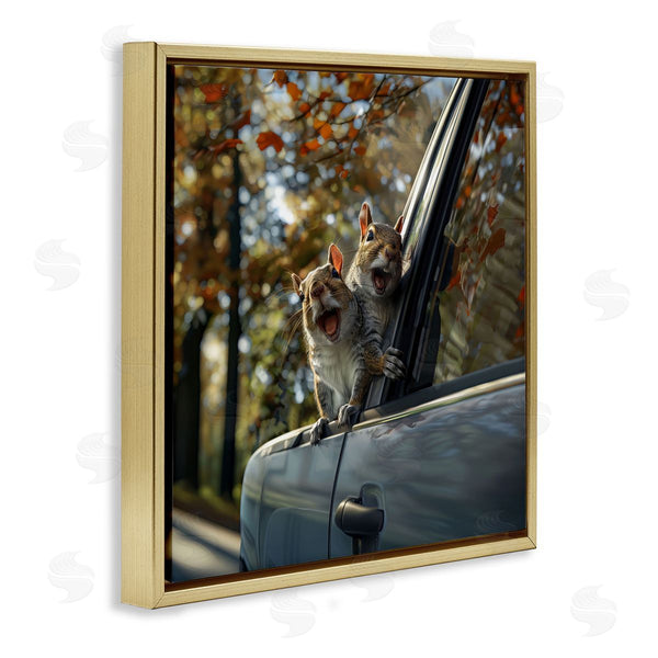 Stupell Industries Jim Baldwin | Funny Squirrel Truck