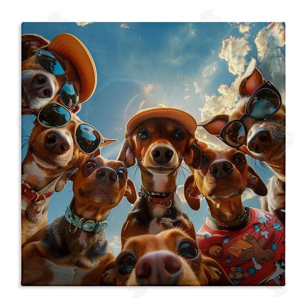 stupell industries Jim Baldwin | Funny Wiener Dog Selfie