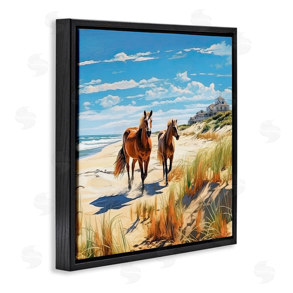 Stupell Industries Jim Baldwin | Galloping Beach Horses