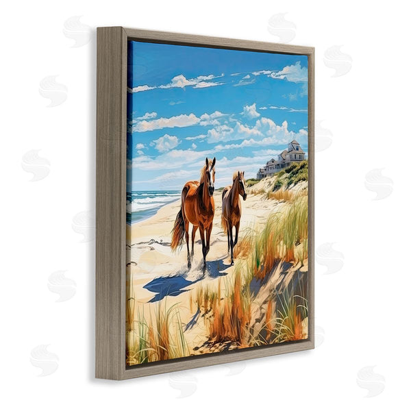Stupell Industries Jim Baldwin | Galloping Beach Horses