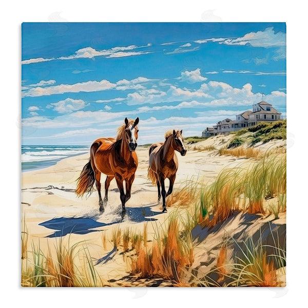 stupell industries Jim Baldwin | Galloping Beach Horses