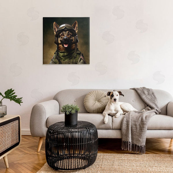 Stupell Industries Jim Baldwin | German Shepherd In Uniform Wall Art