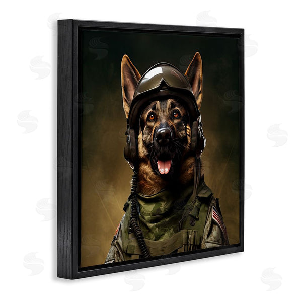 Stupell Industries Jim Baldwin | German Shepherd In Uniform Wall Art