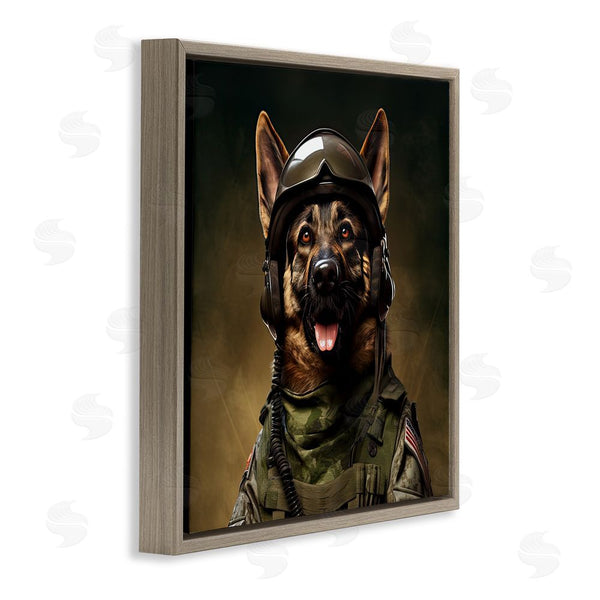 Stupell Industries Jim Baldwin | German Shepherd In Uniform Wall Art