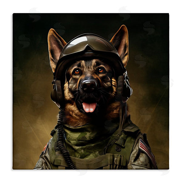 stupell industries Jim Baldwin | German Shepherd in Uniform Wall Art