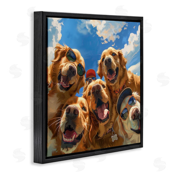 Stupell Industries Jim Baldwin | Golden Retriever Group Selfie