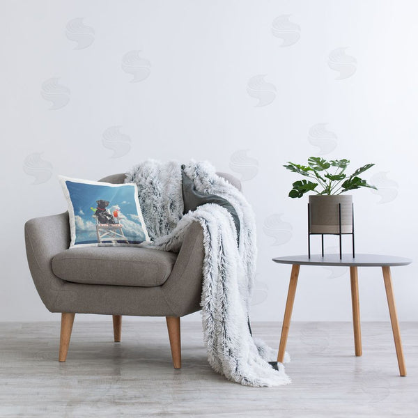 Stupell Industries Jim Baldwin | Guard Dog Lifeguard Printed Throw Pillow