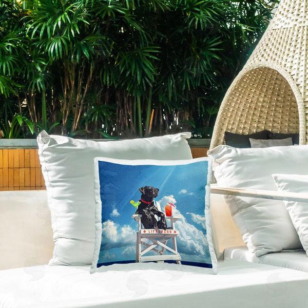 Stupell Industries Jim Baldwin | Guard Dog Lifeguard Printed Throw Pillow
